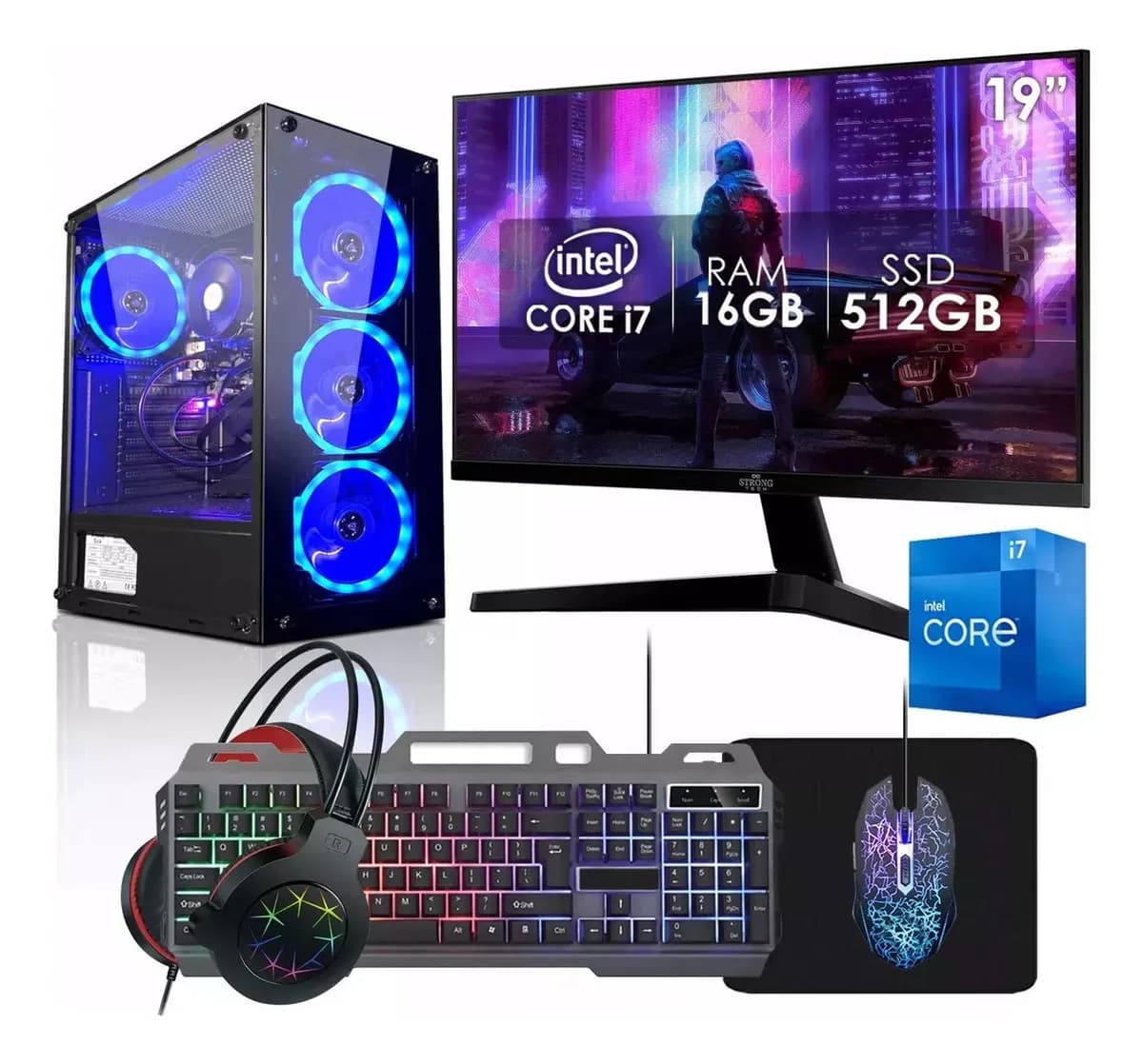 Pc Gamer Completo 512gb SSD 16gb RAM
